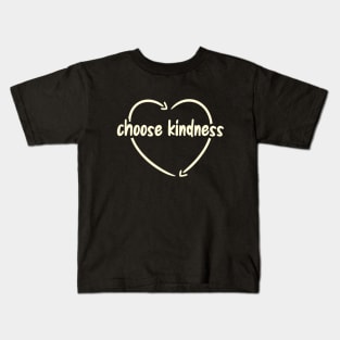 Choose Kindness Heart Anti- Bullying Kids T-Shirt